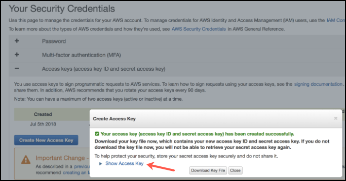 AWS access 3