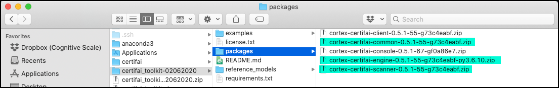 Where to find version number and tag to install packages