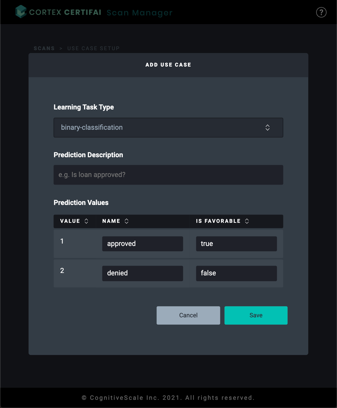 Learning Task Type form